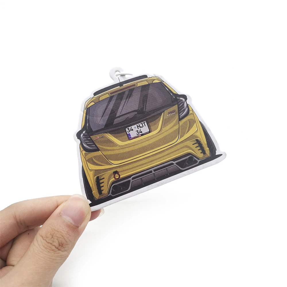 New Car Air Freshener Hanging Auto Rearview Mirror Perfume Pendant Solid Paper For Honda Fit GK5 Fragrant Piece JDM Accessories