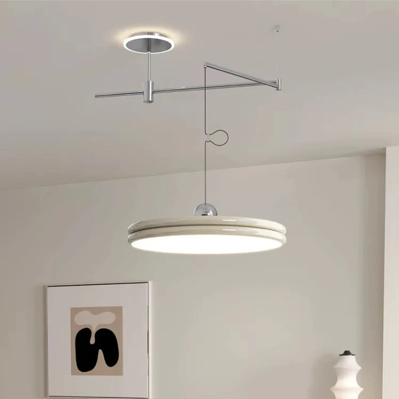 

Modern Shiftable Restaurant Dining Table Pendant Light Study Bedroom Bar Nordic Creative Bauhaus Rocker Arm Design Hanging Lamps