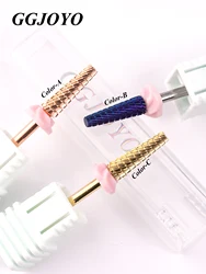 1pc Tungsten Carbide Acrylic Nail Drill Bit Professional Chrome Barrel Nail Bits 3/32