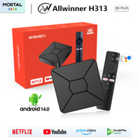 Mortal Smart Android TV Box Q5Plus 14 Google Assistant Voice Control HDR 10 Support 2.4G/5.8G WiFi6 BT5.0 4K Video Set Top Box