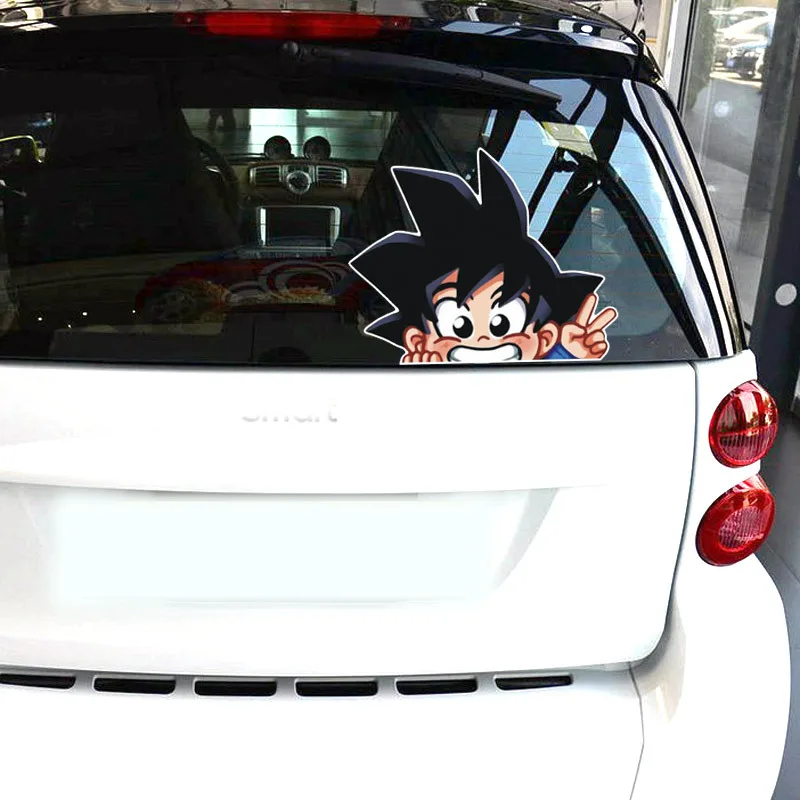 Seven Dragon Ball Reflective Anime Car Stickers Kuririn Son Goku Vegeta IV Car Glass Decorative Stickers Children\'s Toys Gifts