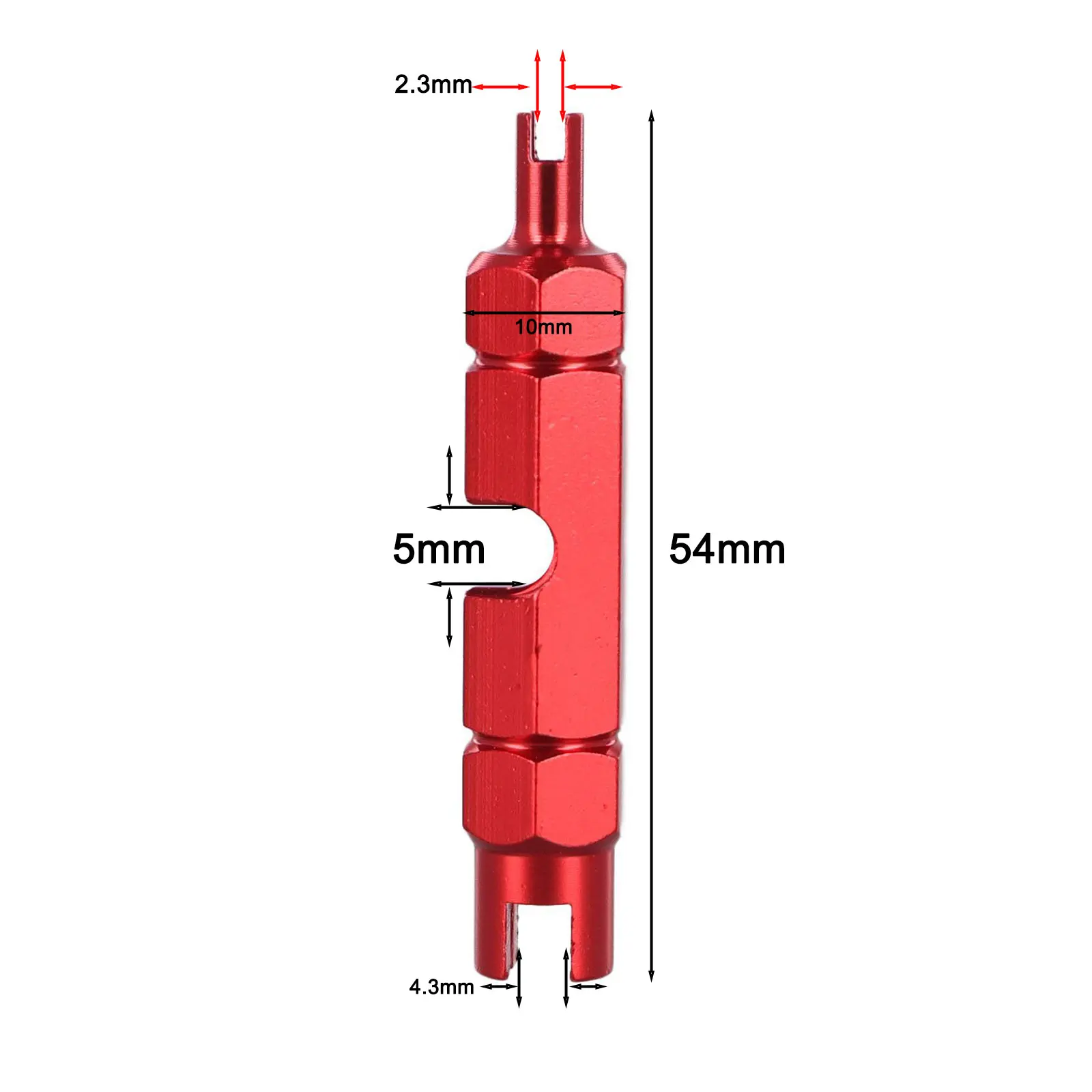 Easy To Install Bicycle Valve Core Wrench Aluminum Alloy Valve Tool Fine Workmanship Firm Installation Lightweight Design