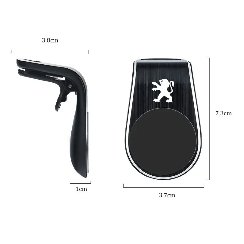 1Pcs Car Interior Metal Magnetic Phone Holder Car Accessories For Peugeot 308 408 508 RCZ 208 3008 2008 107 108 206 207 307 407