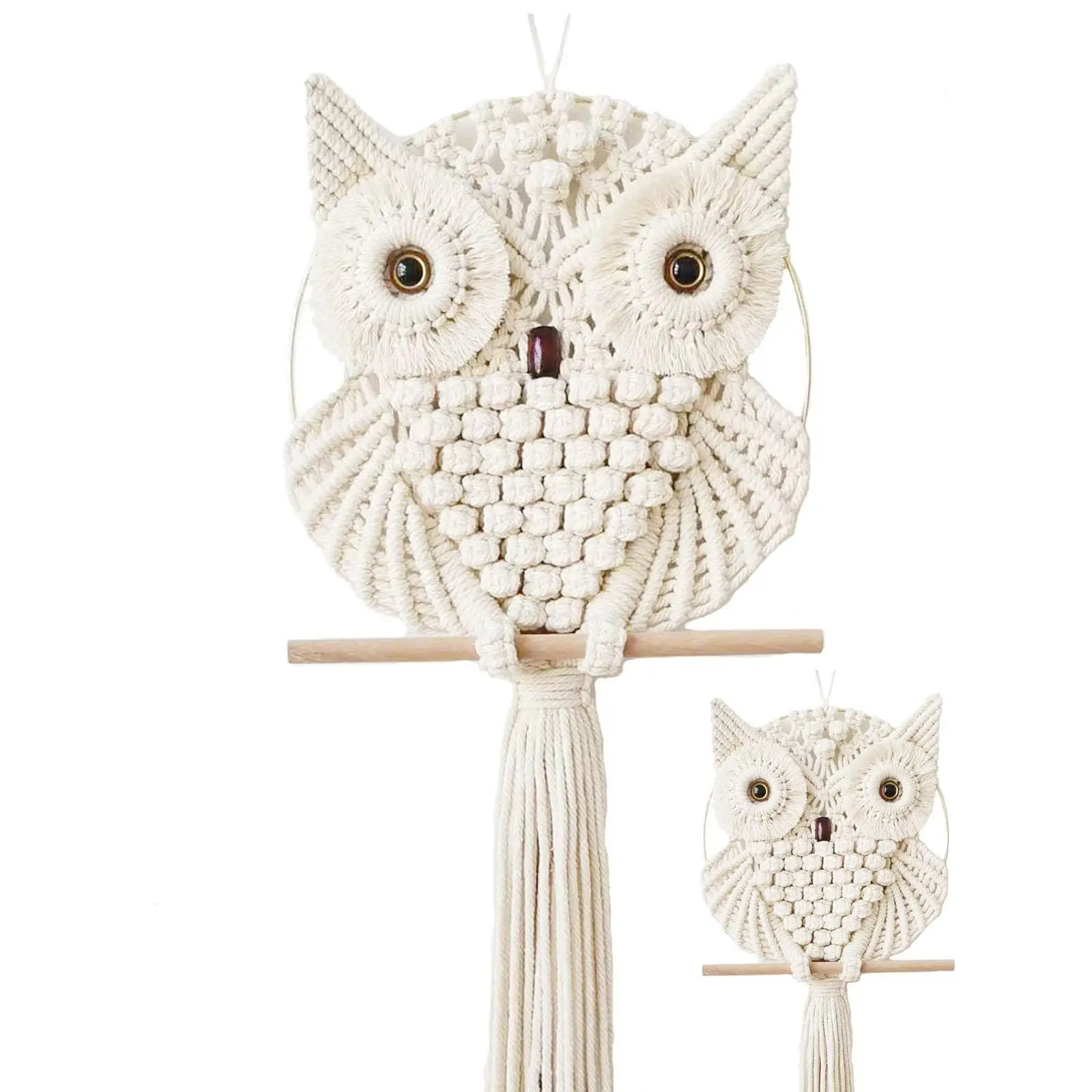 Owl Macrame Wall Ha…
