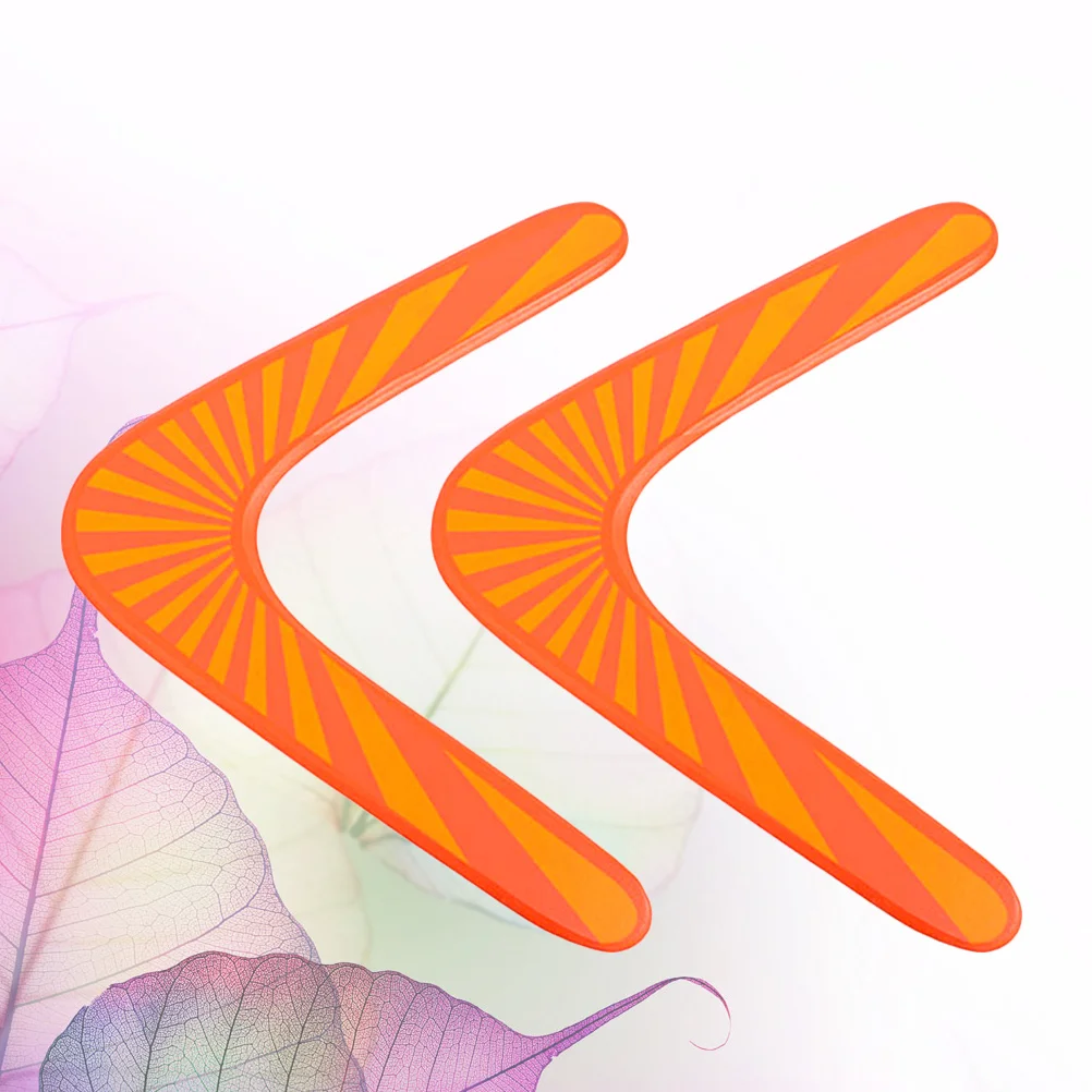 2 قطعة Boomerang على شكل حرف V خشبية معدات رياضية خارجية لعبة الطيران اليدوية رسم المياه مناورة للأطفال الوالدين