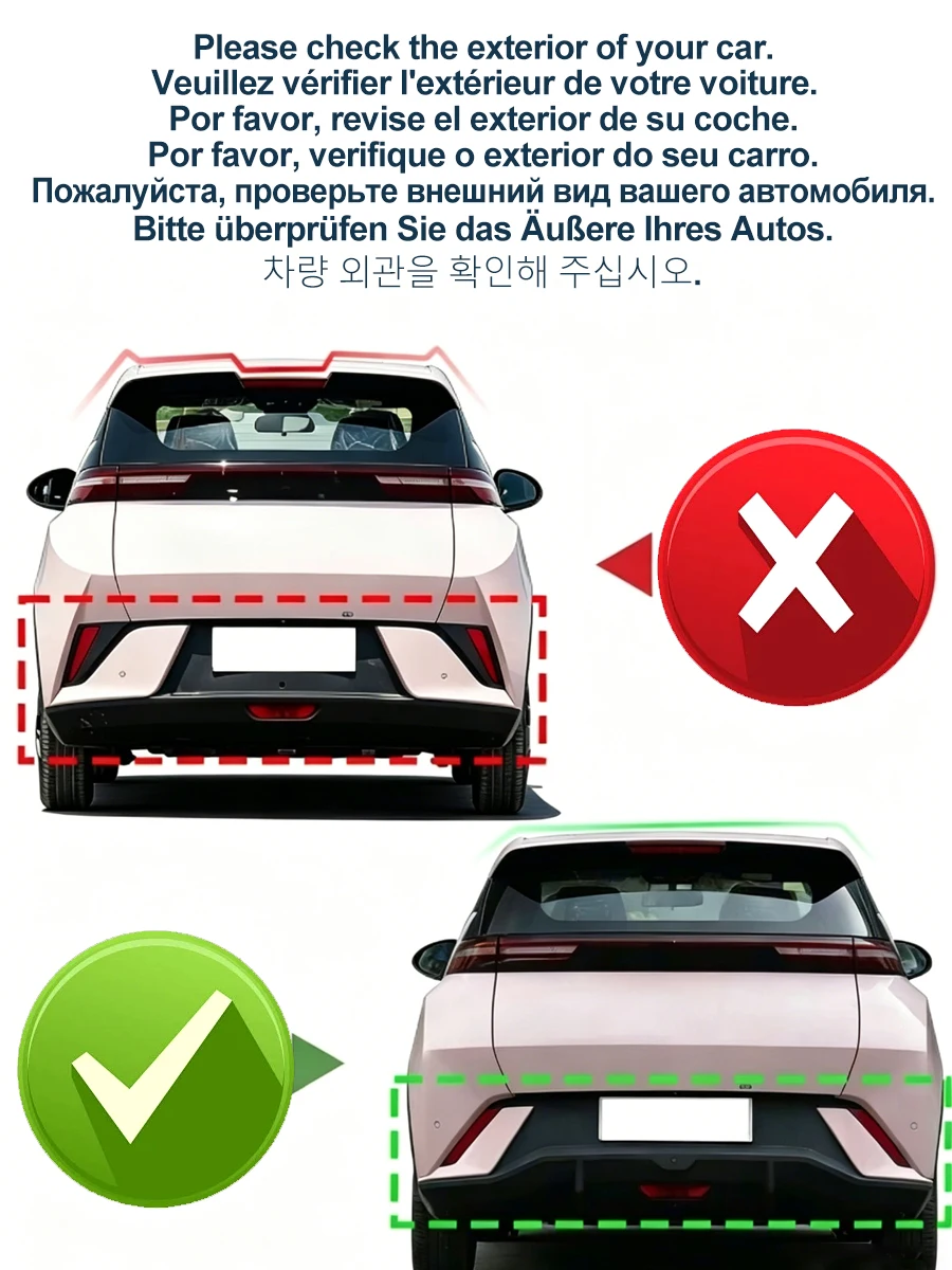 Carbon Paint Spoiler for BYD Dolphin Mini Tail Fin Black Car Roof Wing Seagull EV 2023 2024 Decoration Accessories
