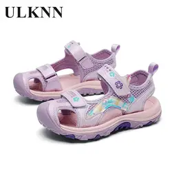 Nicht-slip Mädchen Sandalen Die Sommer Neue Kinder Baotou Strand Schuhe kinder Weichen Boden Prinzessin Mädchen Sport Casual schuhe