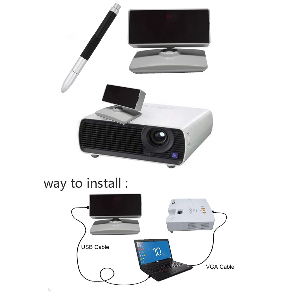 Smart Projection Virtual Screen Infrared Portable Interactive Device With Mutil Touch with Immersive Effect Floor Games for Kids