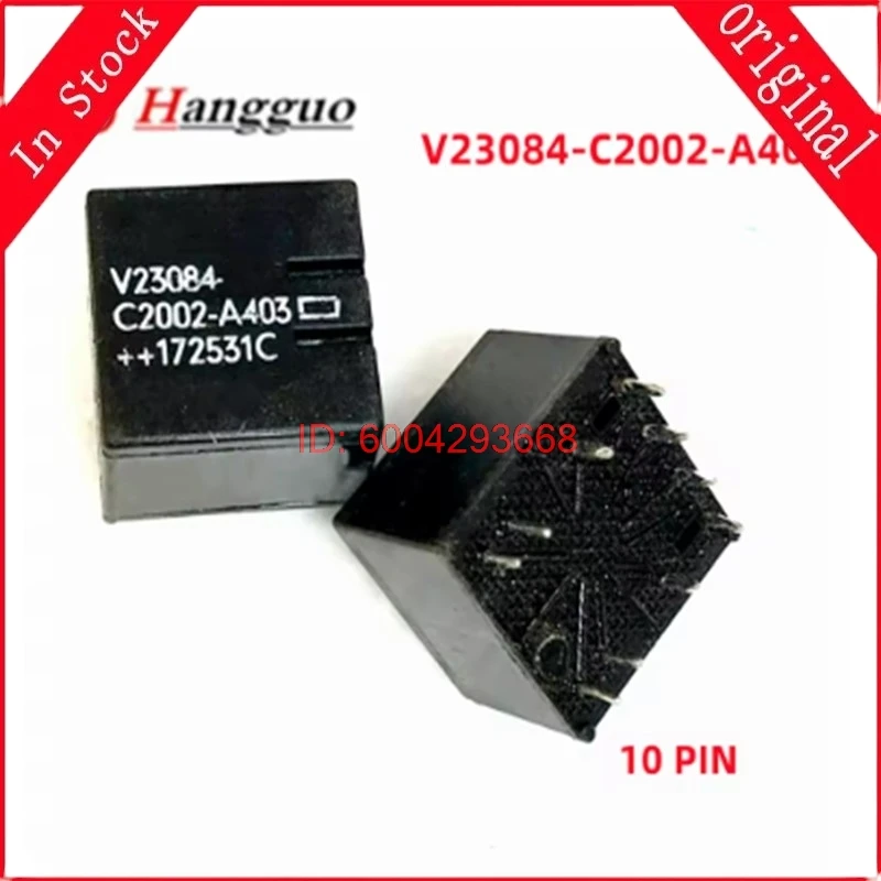 10pcs/Lot Original V23084-C2002-A403 V23084-C2002 10Pin 12VDC V23084 C2002-A403 Car Relay Automotive Relays