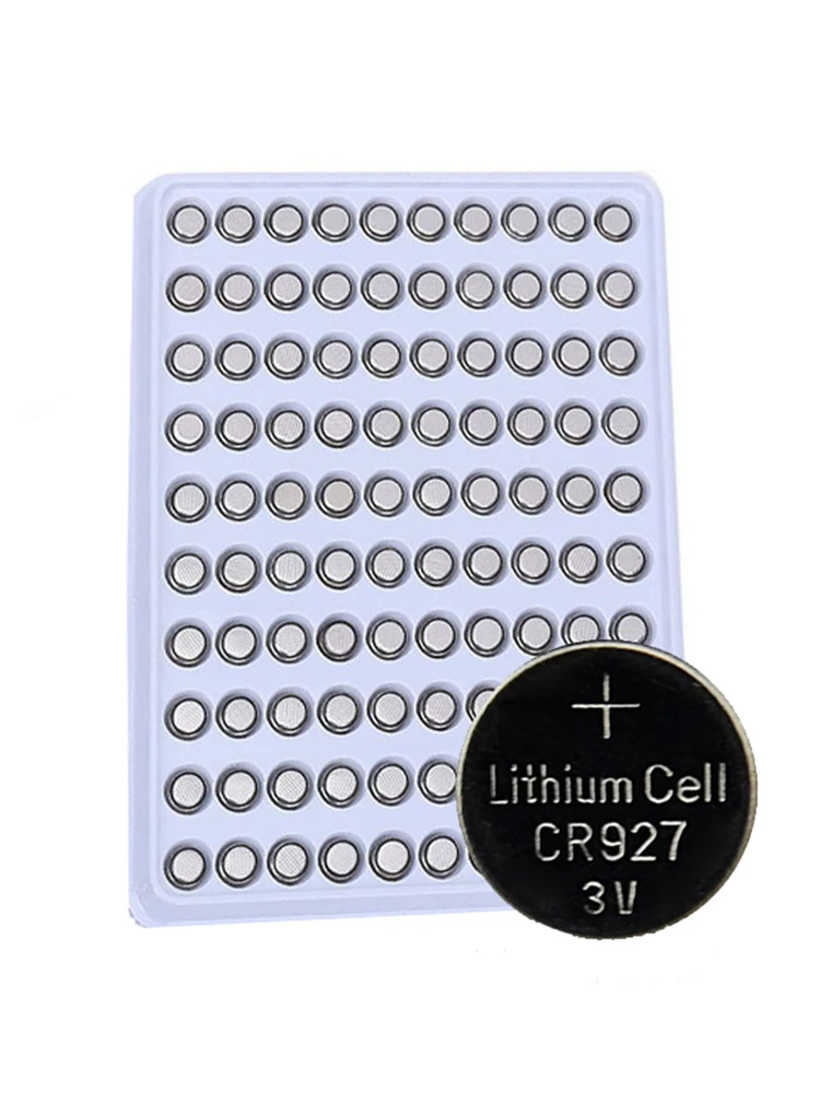 500pcs CR927 927 DL927 BR927 LM927 ECR927 BR927-1W 5011LC 3V Lithium Battery For Watch Remote Toy Calculator Button Coin Cells