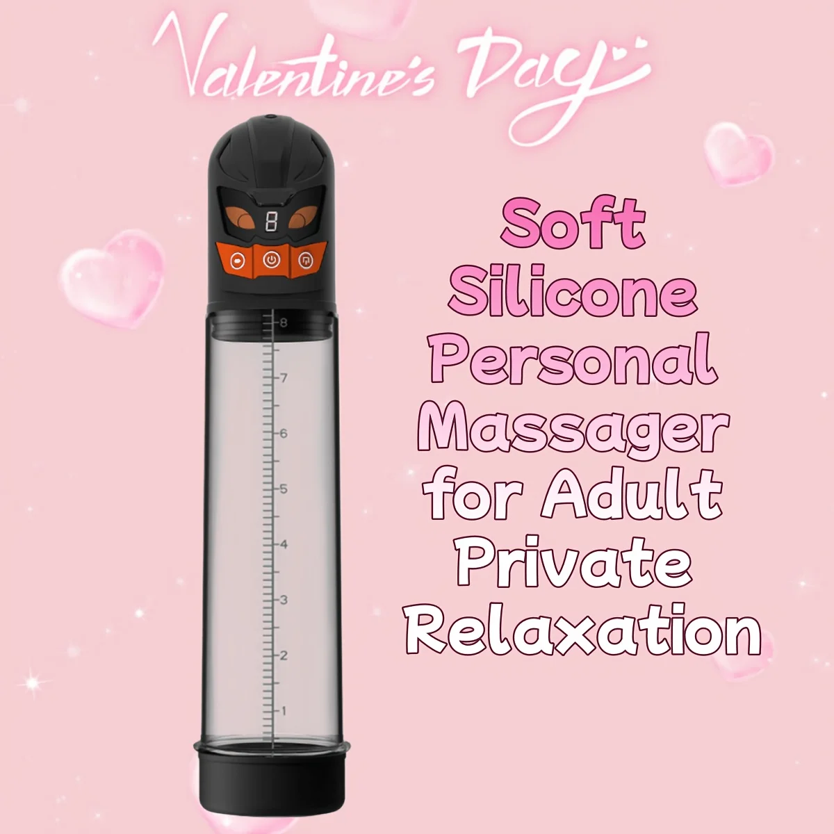 Electric Personal Body Massager Soft Skin-Friendly Silicone Inner Sleeve Multi-Vibration And Suction Setting Portable Penis Pump