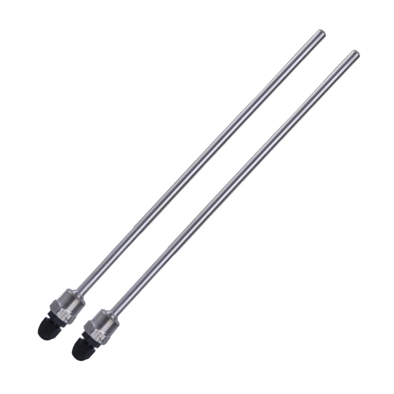 2 قطعة من الفولاذ المقاوم للصدأ بوصة ضغط الخيط 300 مللي متر Thermowell للغمر كم أنابيب الجيب أجهزة استشعار درجة الحرارة