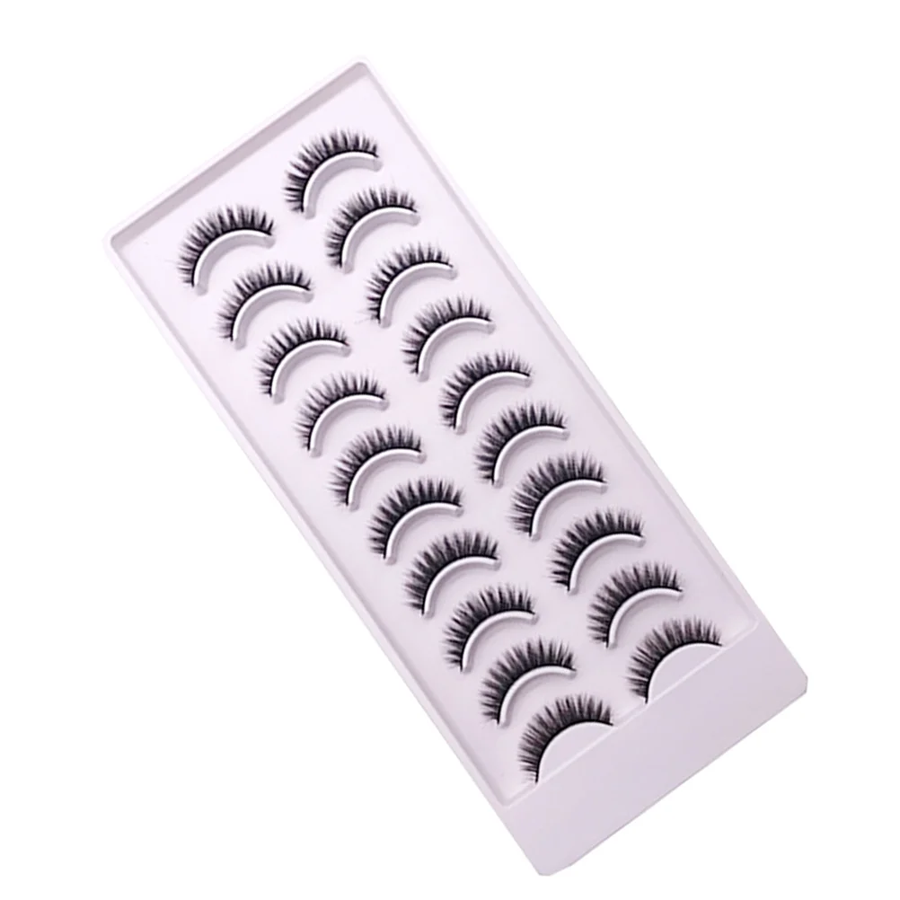 10 أزواج من الرموش الصناعية ثلاثية الأبعاد متعددة الطبقات رموش تجميل كثيفة طبيعية رائعة المظهر رموش مكياج عصرية #3