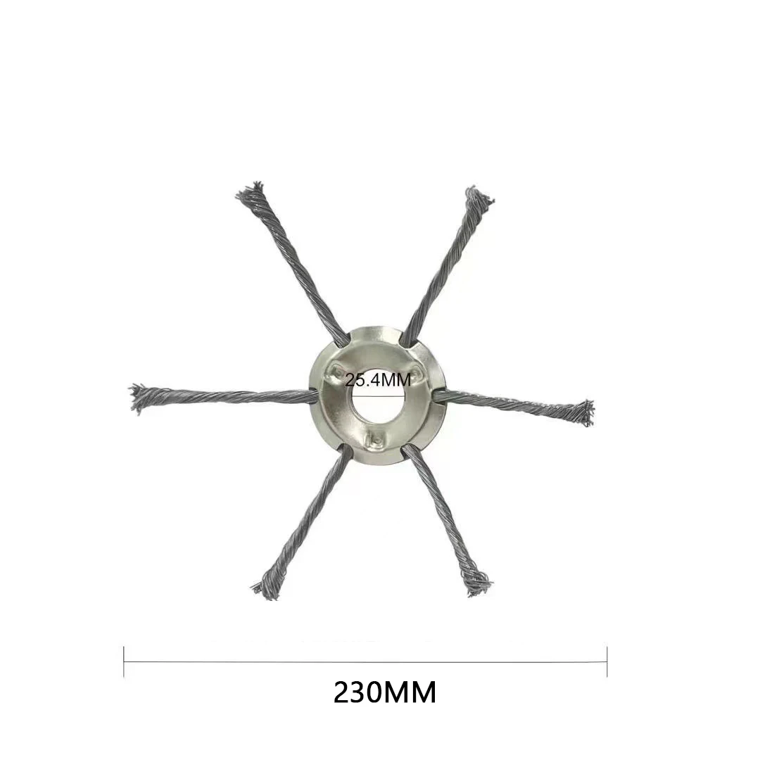 9-Zoll Stahl-Mähkopf mit 3 oder 6 Schnittköpfen, Fadenschneider für Gartenrasenmäher, Rasentrimmer, Elektrowerkzeug – Detail 11