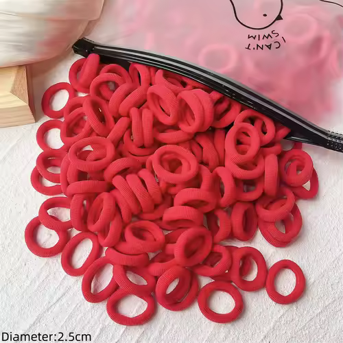 50pcs Black Elastic Hair Band Leagues Ties Colets Scrunchies Springs Gum Accessory For Girl Women No Damage Pigtails Holder Set - Image 30