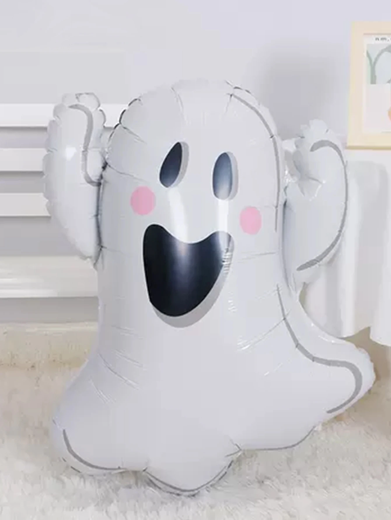 بالونات من فيلم الألومنيوم لشبح الهالوين، مناسبة لتزيين الهالوين ومشاهد الحفلات المنزلية، وديكور المنزل المسكون