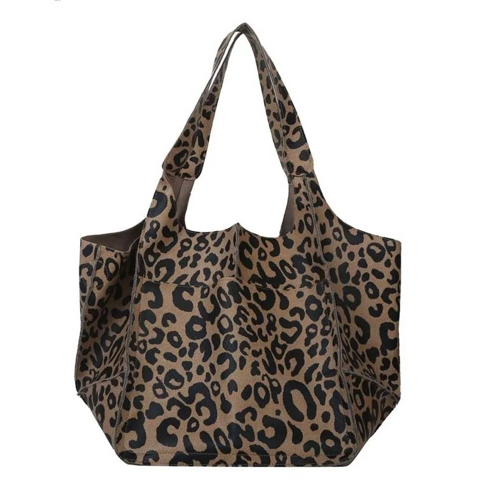 

Casual Soft PU Tote Bag Magnetic Button American Style Large Capacity Shoulder Bag Polyester Solid Color