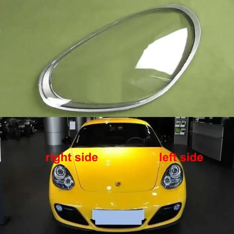 

For Porsche Cayman Boxster 987 2009-2012 Xenon Headlamp Cover Transparent Lampshade Shell Plexiglass Auto Replacement Parts