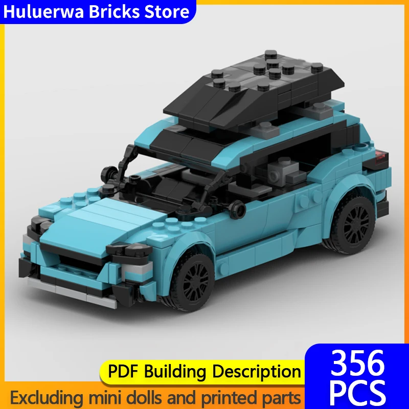 

Модель городской автомобиль MOC, строительные кирпичи, фокус, классический компактный автомобиль, модульная технология, детские праздничные подарки, сборка игрушек, костюм