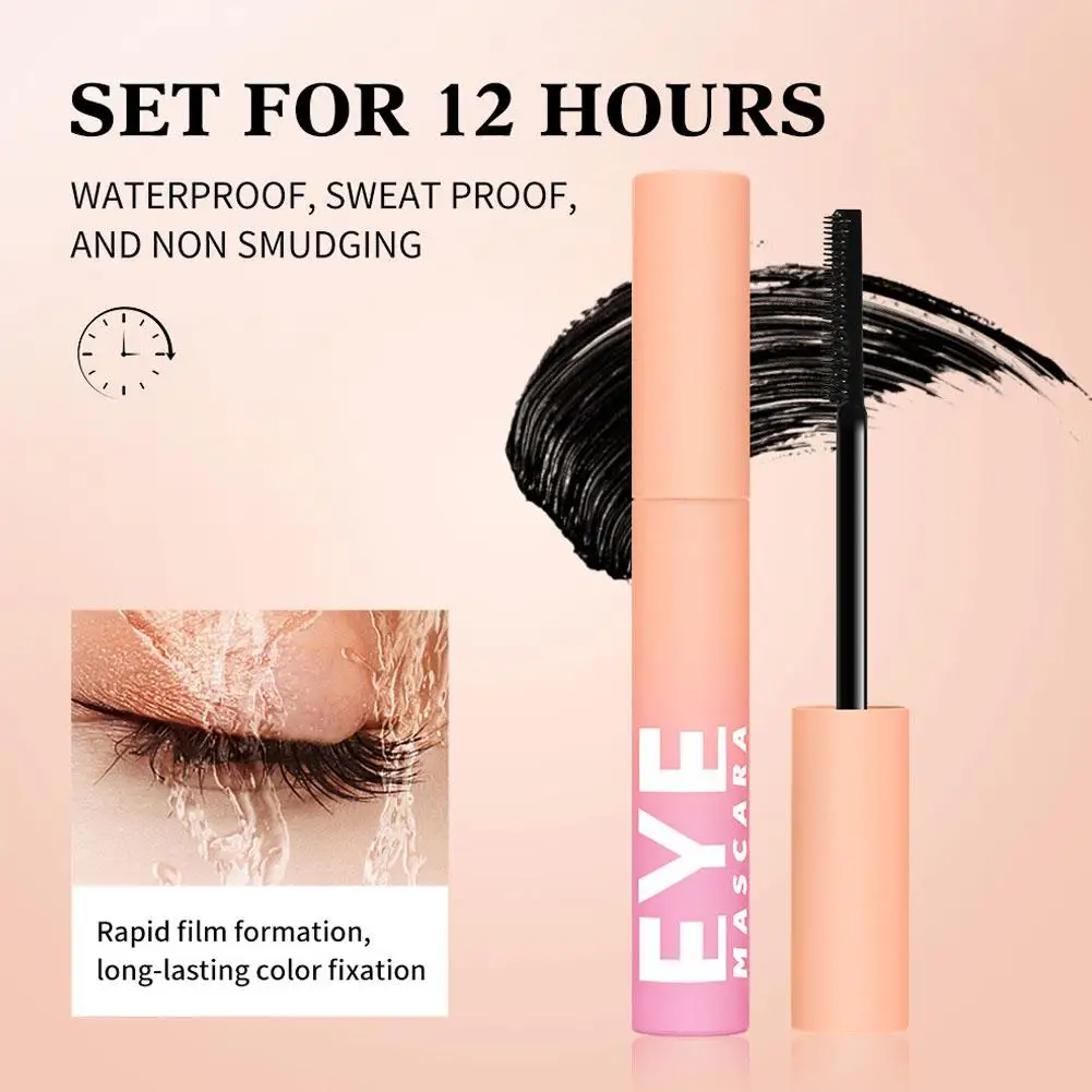 Mascara - Long-Lasting Waterproof Smudge-Proof Curling Thickening Lengthening Volumizing Eye Makeup Mascara