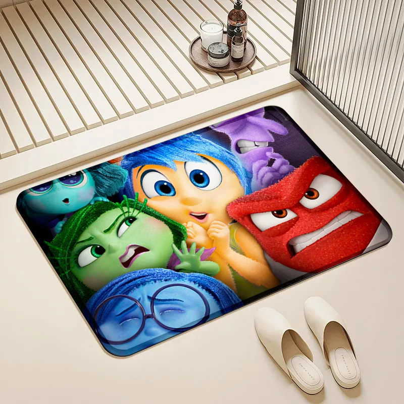 

Disney Inside Out Close-Up Door Mat Non-Slip Soft Floor Rug for Home Kids Room Bathroom Kitchen Decor