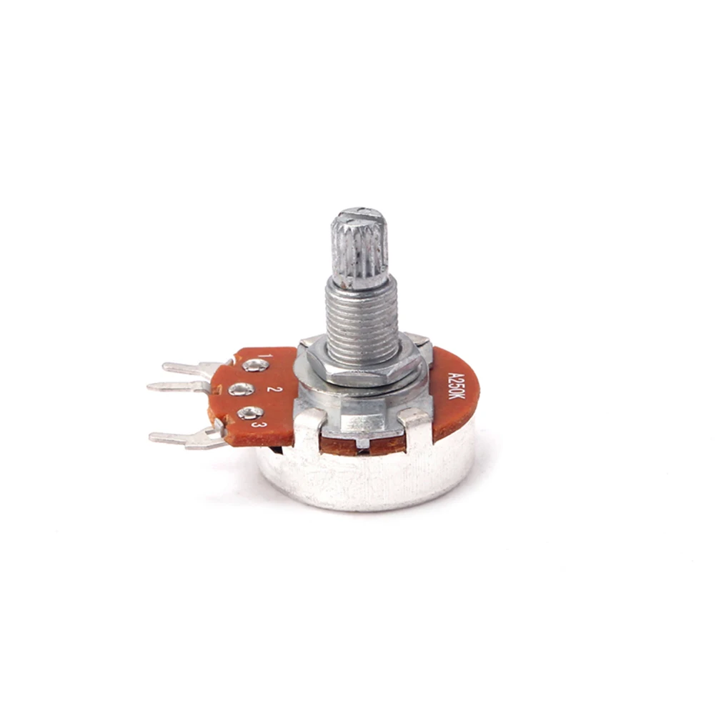 

A250K Ohm Mini Control Potentiometer Audio Linear Solder Lugs Push Pull Volume Tone Knob Guitar Amp Easy Install Durable Use