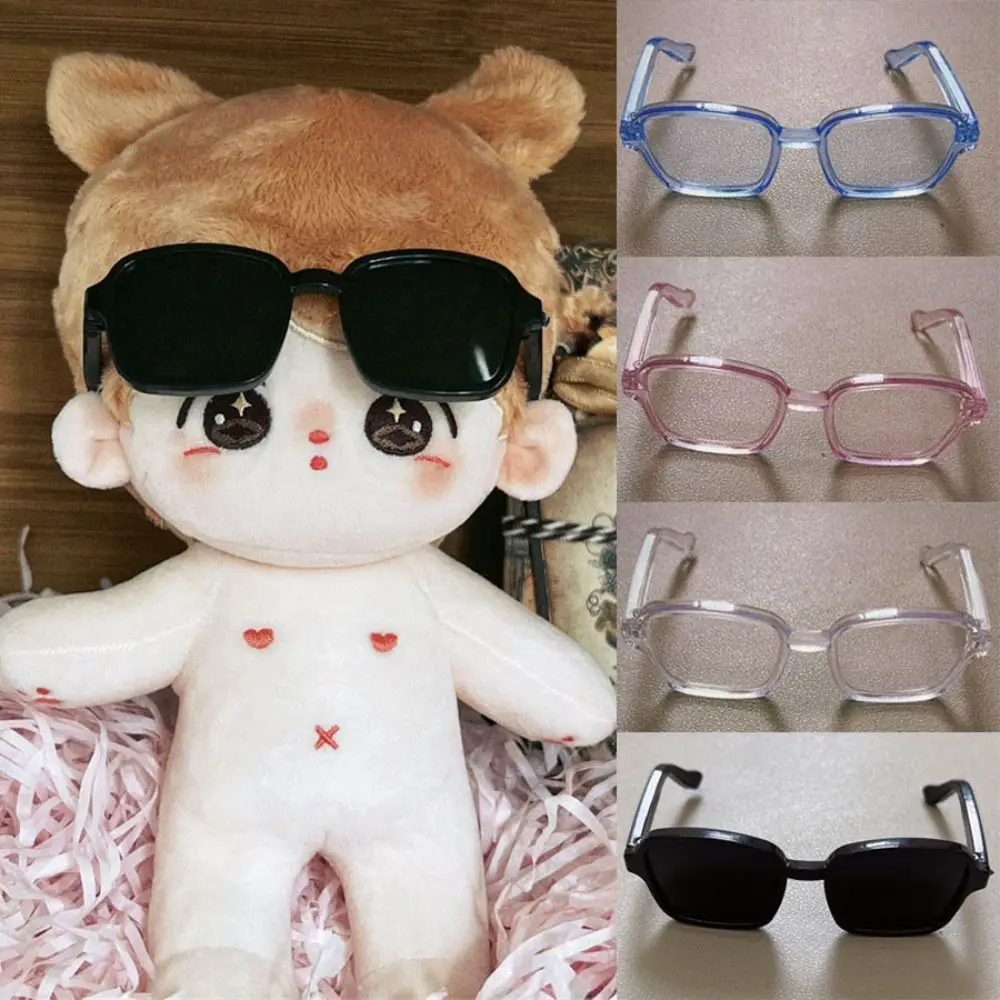 Round Frame Plush Doll Crown Eyeglasses 8cm Fashion Glasses Clothes for 20cm Cotton Dolls Mini Plush Animal Doll Accessories