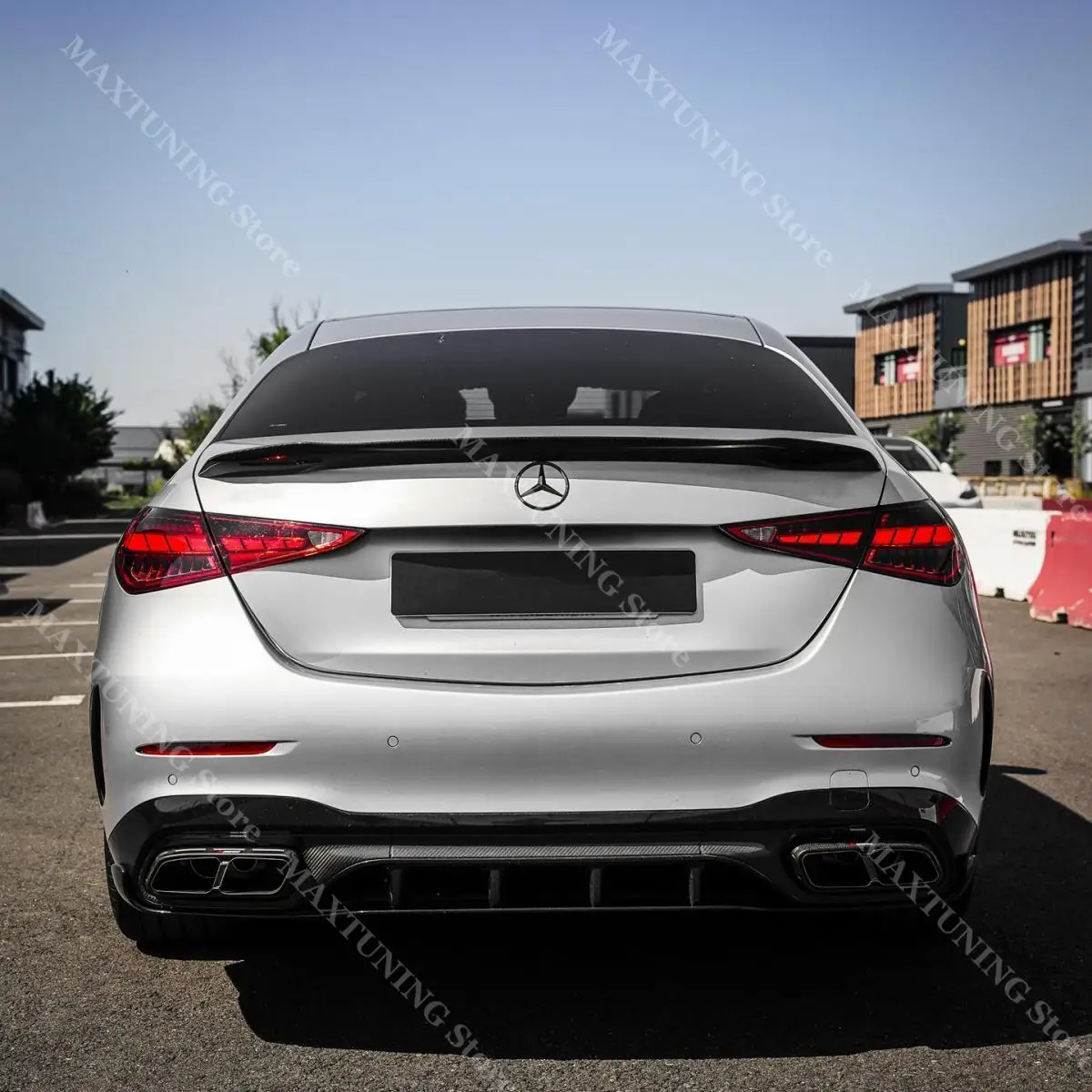 

Задний Spolier для Mercedes-Benz C-Class W206 C180 200 260 300 400 C43 C63s AMG 2022-2024, разветвитель, накладка на багажник автомобиля, комплекты кузова