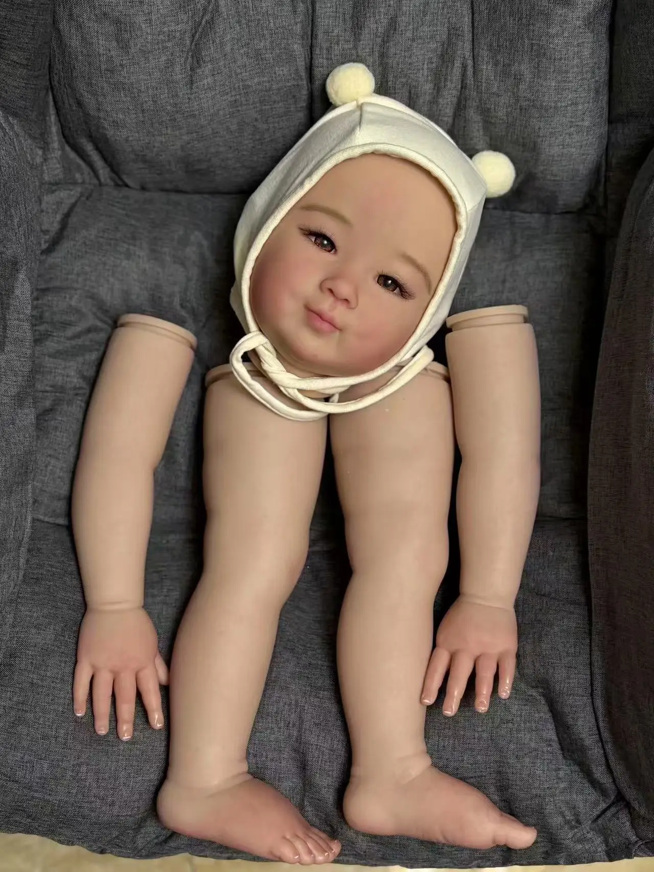 

FBBD Customized Limited Supply 28''Reborn Baby Chun Mei Painted Kit Huge Standing Girl DIY Part With Cloth Body Christams Gift