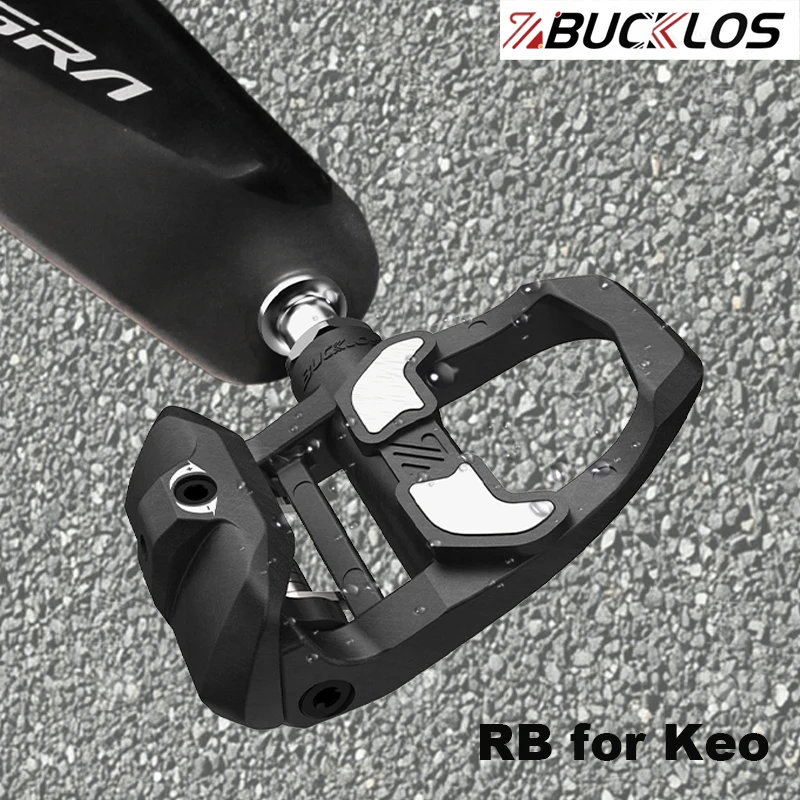 BUCKLOS Road Bicycle Pedals for LOOK KEO Carbon Fiber Titanium Lock Pedals Self-Locking RB Clipless Pedal Cr-Mo Cycling Parts