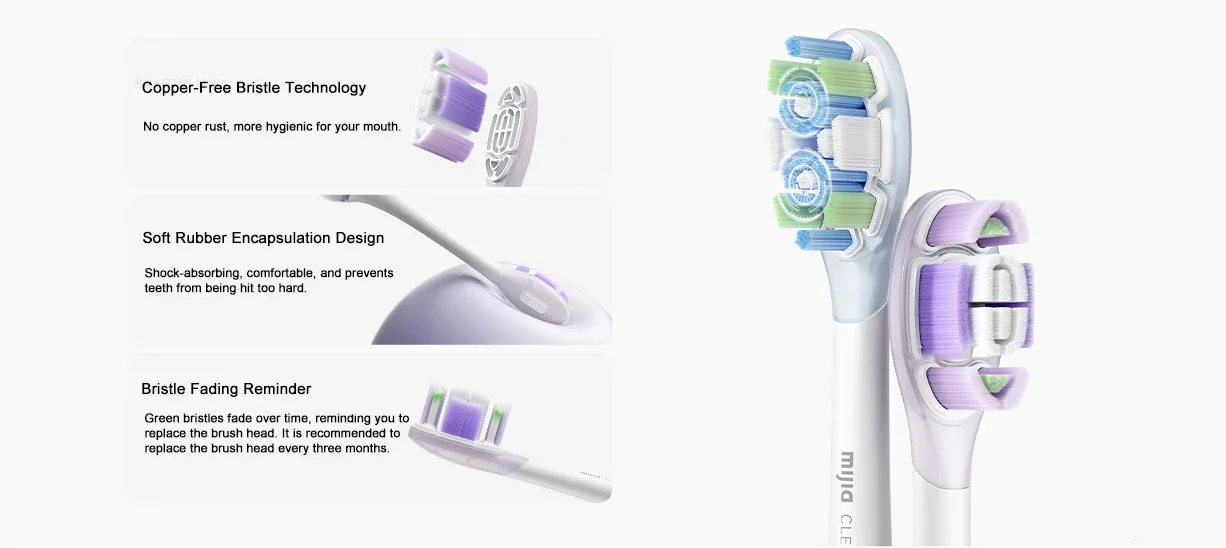 MIJIA Oszillierende Elektrische Zahnbürste Pro Smart 4 Modi IPX8 Wasserdicht Schallvibrations-Zahnbürste 180 Tage Akkulaufzeit-CN NEU – Detail 8