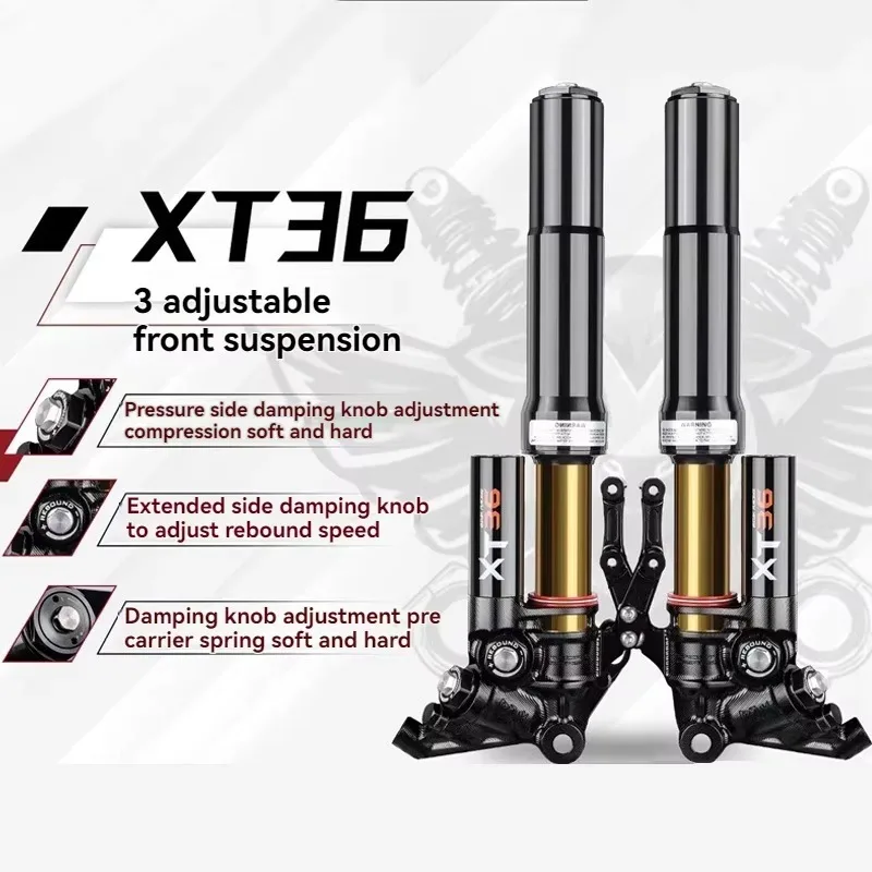 

2025 XT36 Shock Absorber Inverted Nitrogen Front Cylinder With Adjustable Damping For Cygnus X Motorcycle New Condition