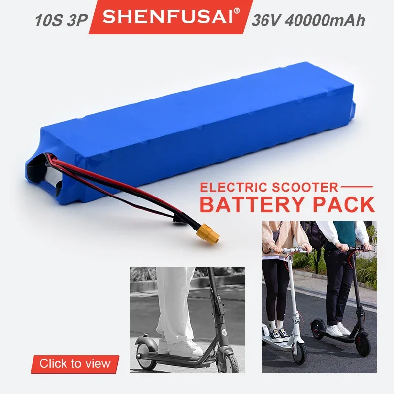 

Original 40000mAh lithium-ion rechargeable battery 10s3p 36V suitable for bicycles, Xiaomi scooters, and motorcycles