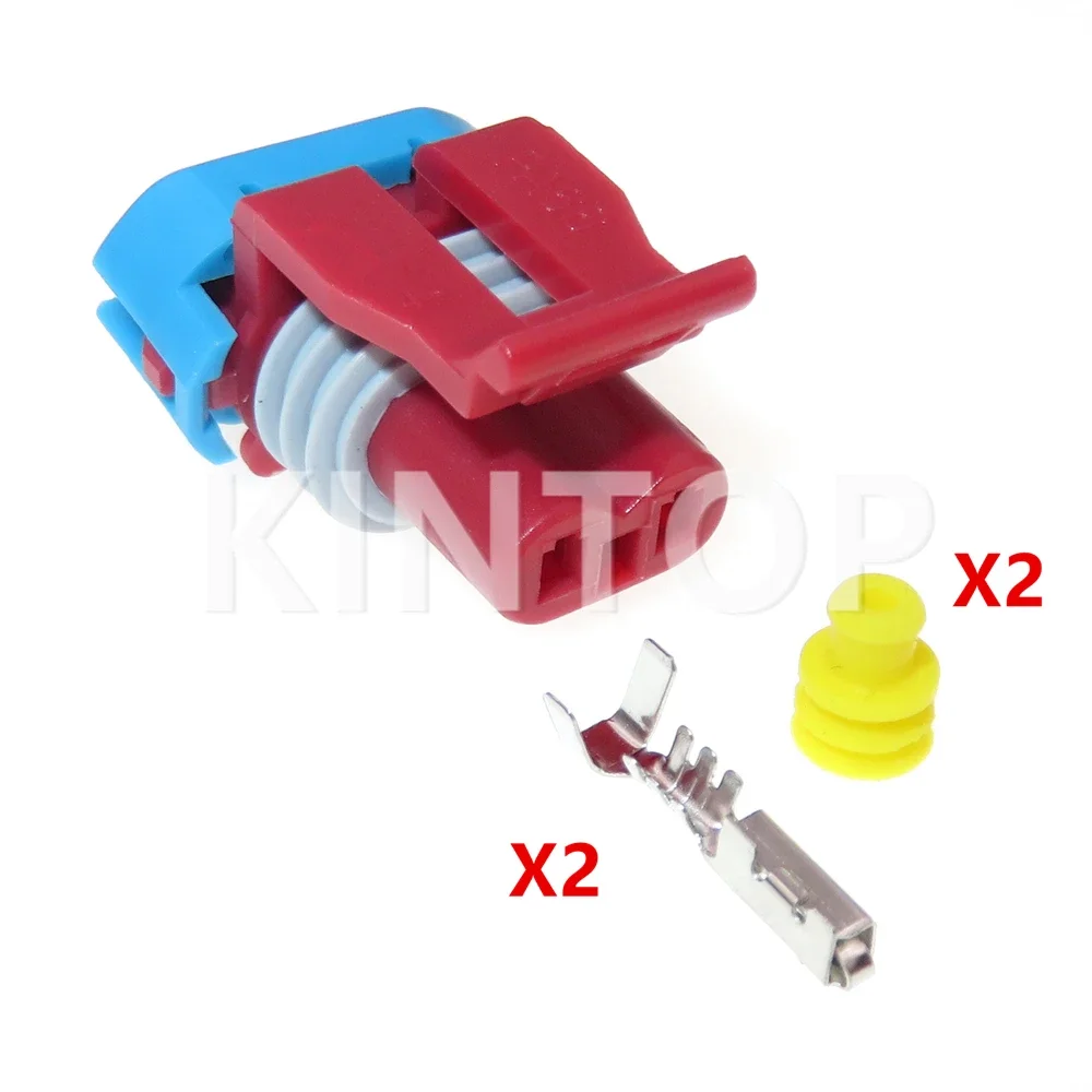 1 Set 2 Pins Automotive Waterproof Connector With Wires Car Valve EGR Socket AC Assembly 12052643 For Nissan Paladin ZXAUTO - Detail 1