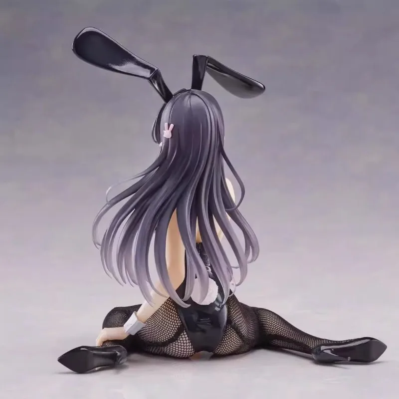Japonais TAITO jeunesse lapin tête adolescent AMP artiste Sakurajima Mai noir soie lapin fille figurines Anime ornements modèle