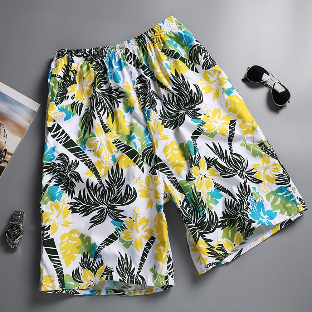 New Summer Men Fashion Shorts Coconut Tree Printing Clothing Boys Kids Casual Hawaii Vacation Shorts Male Vintage Beach Shorts