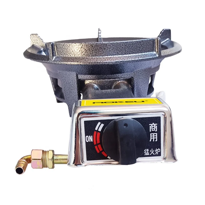 موقد غاز محمول 21A، دعامة حديد زهر تجارية مع موقد ووك، مناسبة للتخييم في الهواء الطلق والفنادق والاستخدام المنزلي