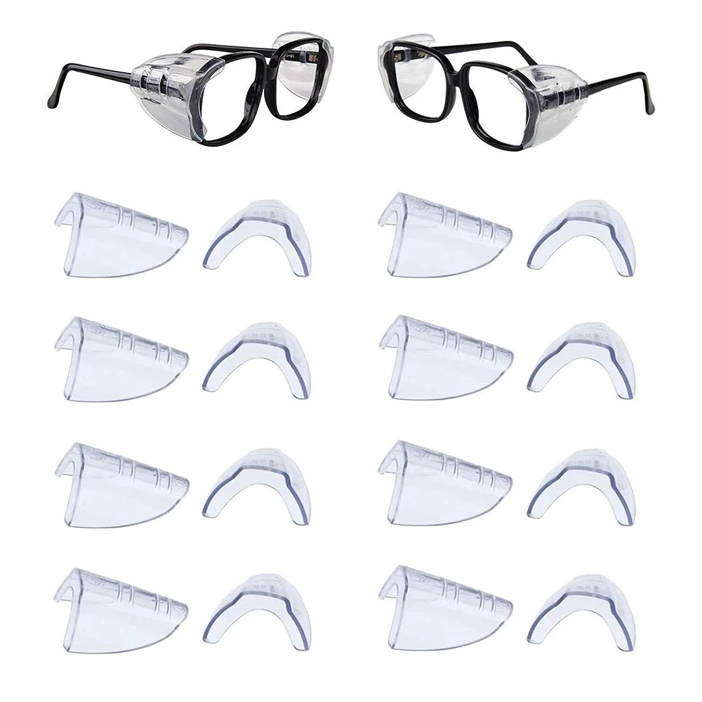 

[LXYA68Z!] Eye Glasses Side Shields Slip On Clear Side Shield For Safety Glasses
