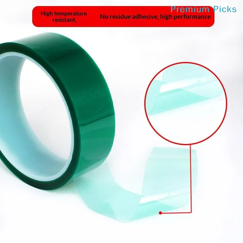 portable33M Green PET High Temperature Masking Tape Anti-aging Heat Resistant Adhesive Film for Automotive Painting