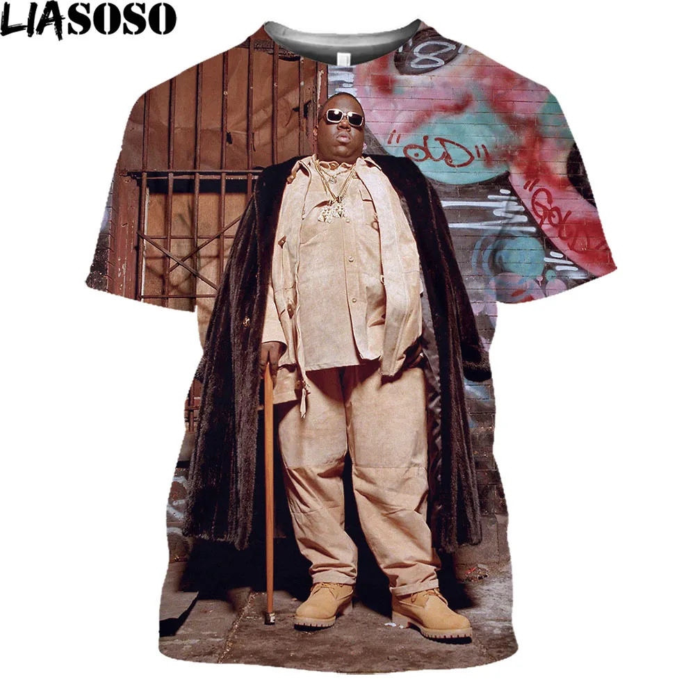 Camiseta Notorious BIG para hombre y mujer, ropa informal de moda, Harajuku, rapero, Biggie Smalls, Vintage, 2021