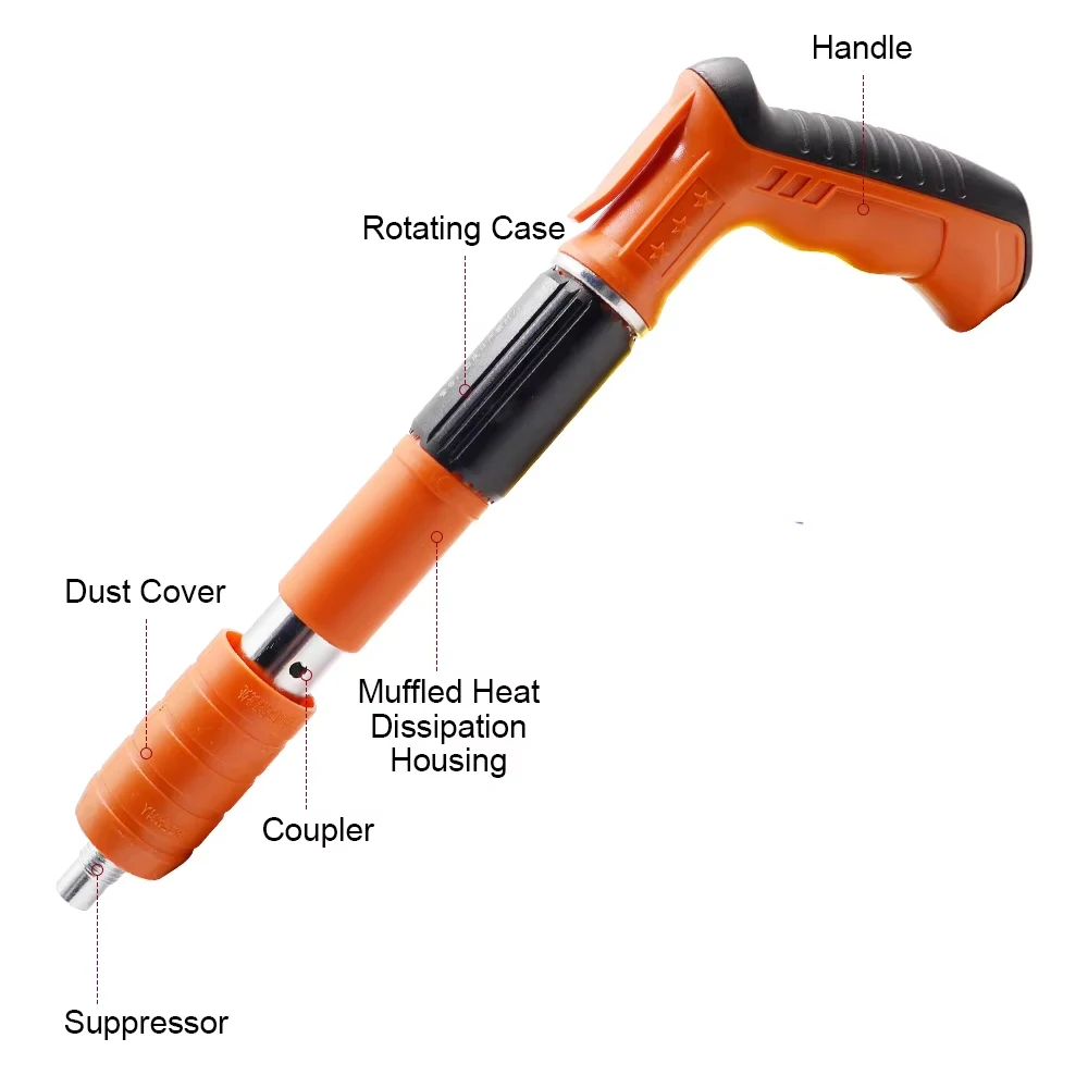 Mini Steel Nail Gun Handheld Powerful Stapler Framing Nailer Tacker Furniture Staple Gun Processing Pulling Concrete Rivet Tool