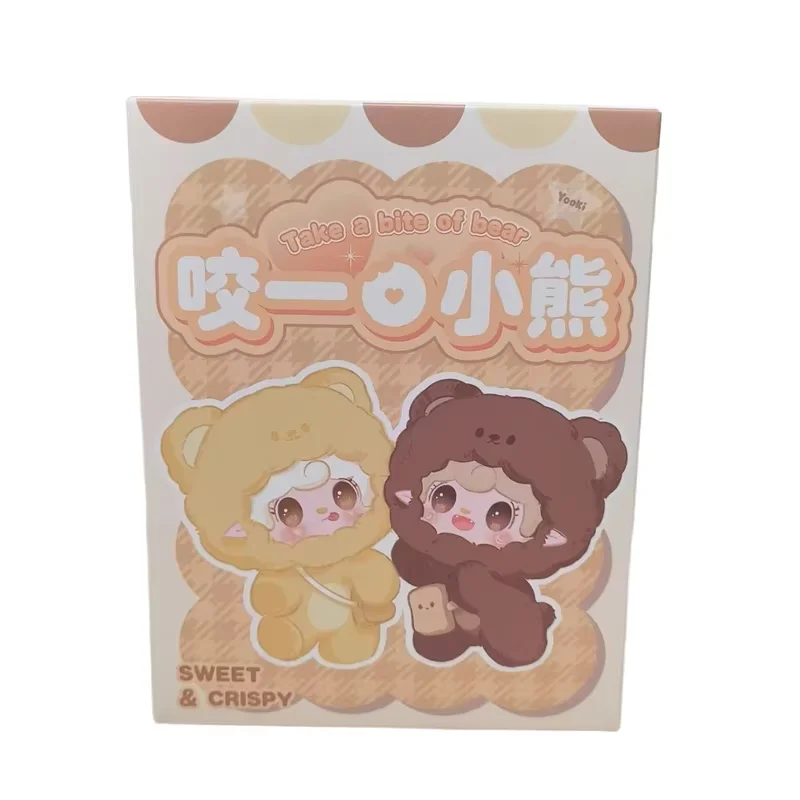 100% Genuine Yooki V4 Plush Take A Bite Of Bear Blind Box Series Cute Pendant Desktop Ornament Anime Cartoon Doll Girl Toy Gifts
