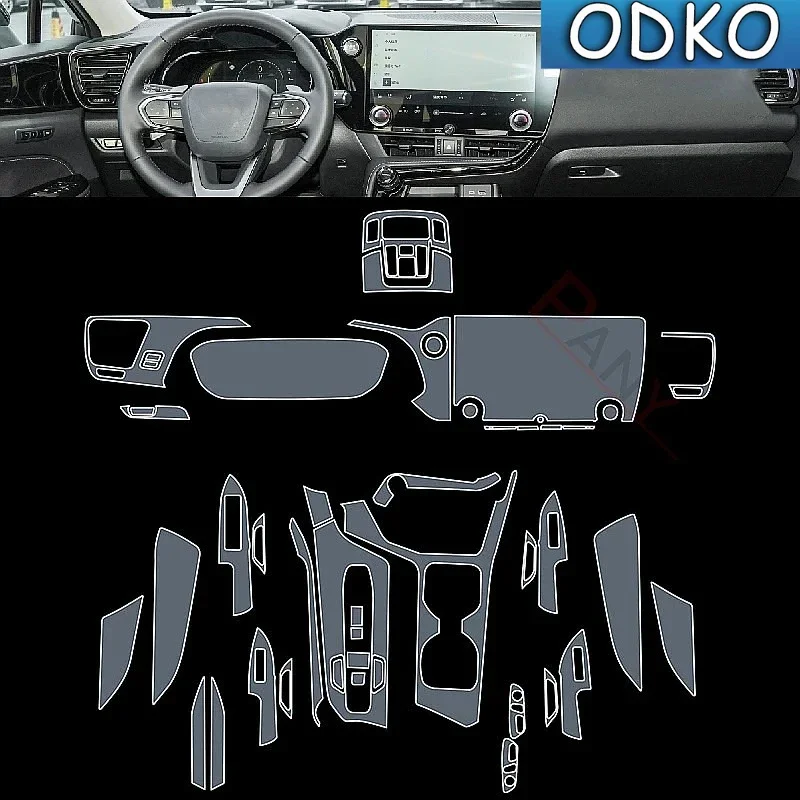 For Lexus NX 250 350h 2022-2023 Car Interior Center Console Transparent TPU Protective Film Anti-scratch Repair Film Accessories