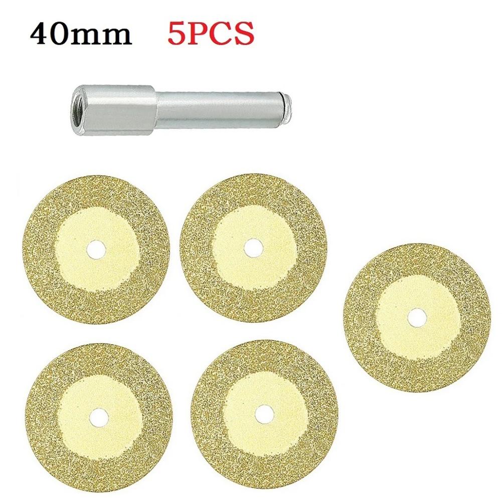 5PCS Diamond Cutting Wheel Saw Blades Cut Off Discs Glass Ceramic Rotary Tool  Cutting Disc Disks DIY Polishing Tools Accessory