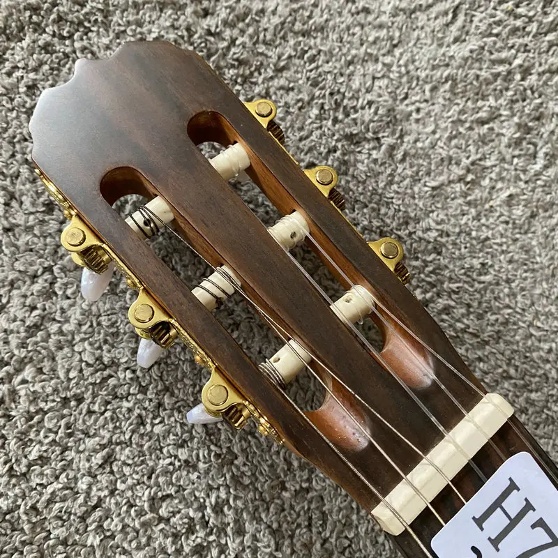 H703 39'Sprue Solid Top Classical Guitar Sunburst Color Africa Mahogany Body Custom Order By Taiwan China Quality Guitar