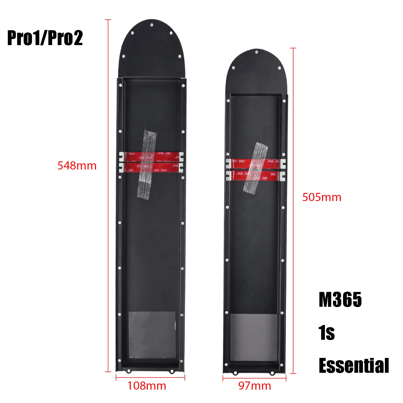 Monorim 36v/48v Battery Allumium Cover for Xiaomi M365 1S Pro Pro2 Electric Scooter Battery Thickening Modification Part