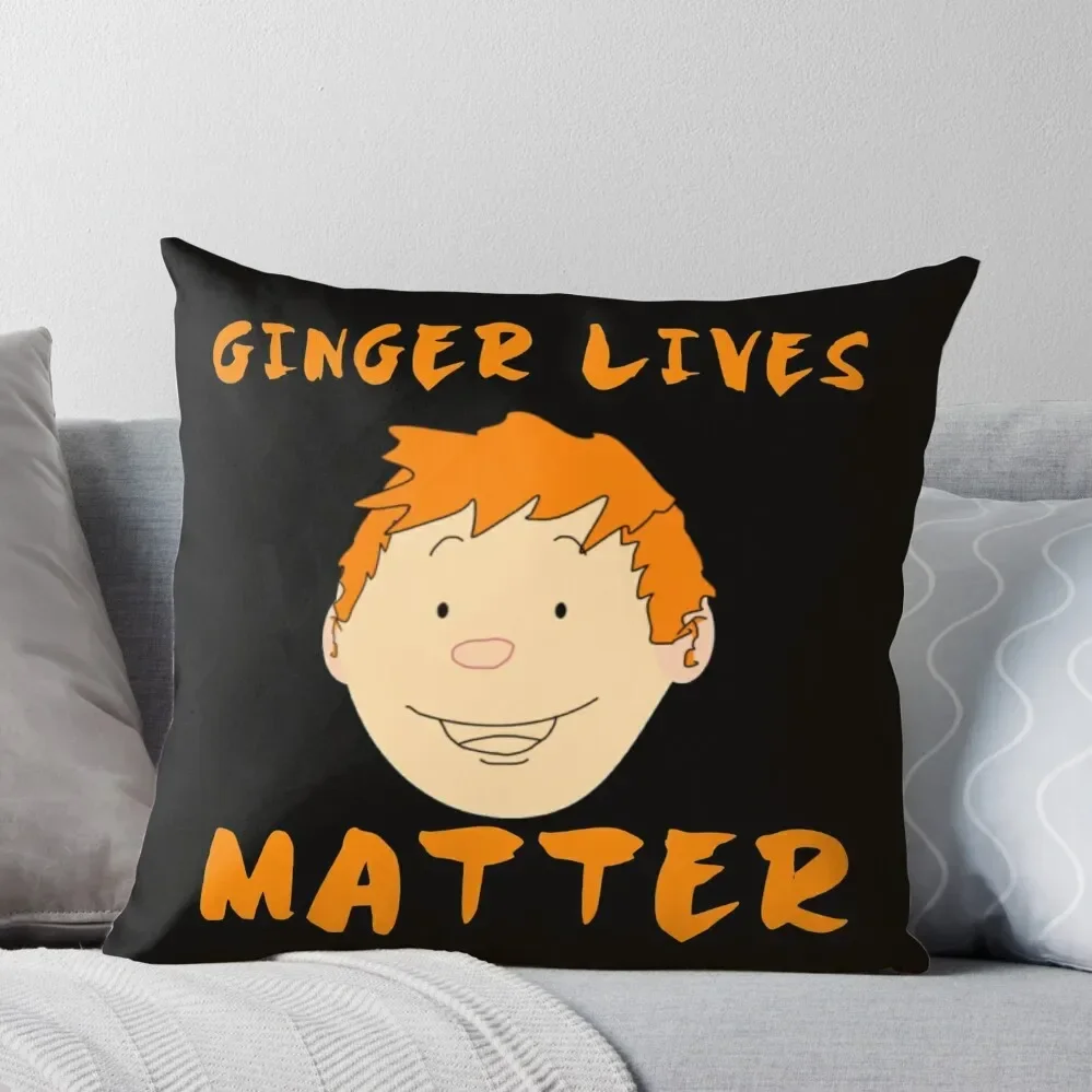 

Ginger Lives Matter, Ginger And Proud Throw Pillow luxury throw pillow covers Marble Cushion Cover Luxury Cushion Cover Pillow