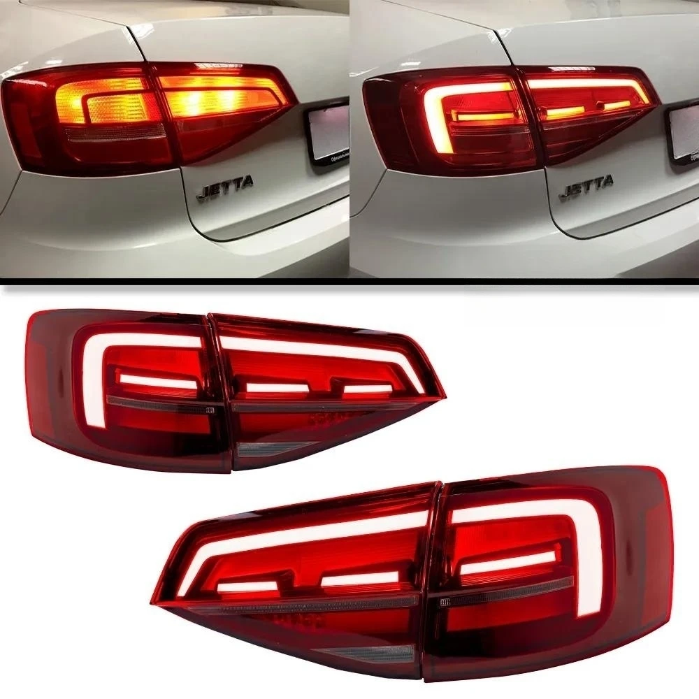 

Car Lights Parts For VW Jetta MK7 Taillights 2015 2016 2017 2018 Tail Lamps LED Signal Brake Reversing Parking FACELIFT Upgrade