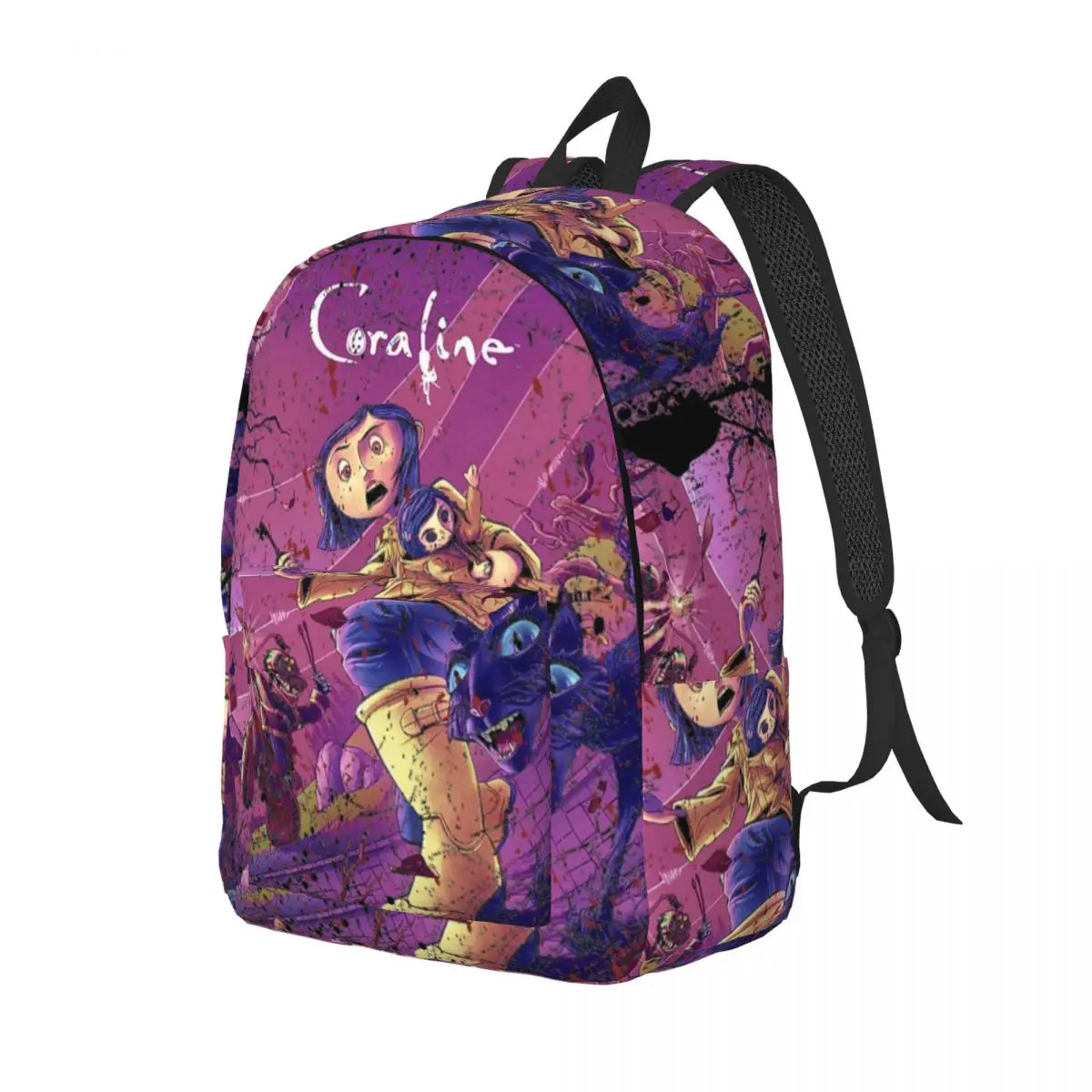 Enchanted Coralines Animation Backpack for Men Women Cool School Business Daypack Other Mother College Canvas Bags Lightweight