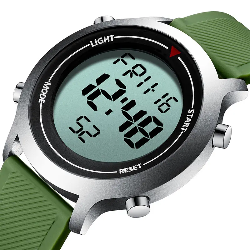 Orologi sportivi orologio da uomo grande schermo orologio da uomo SYNOKE marca moda impermeabile Shock militare orologio digitale sveglia LED hombre